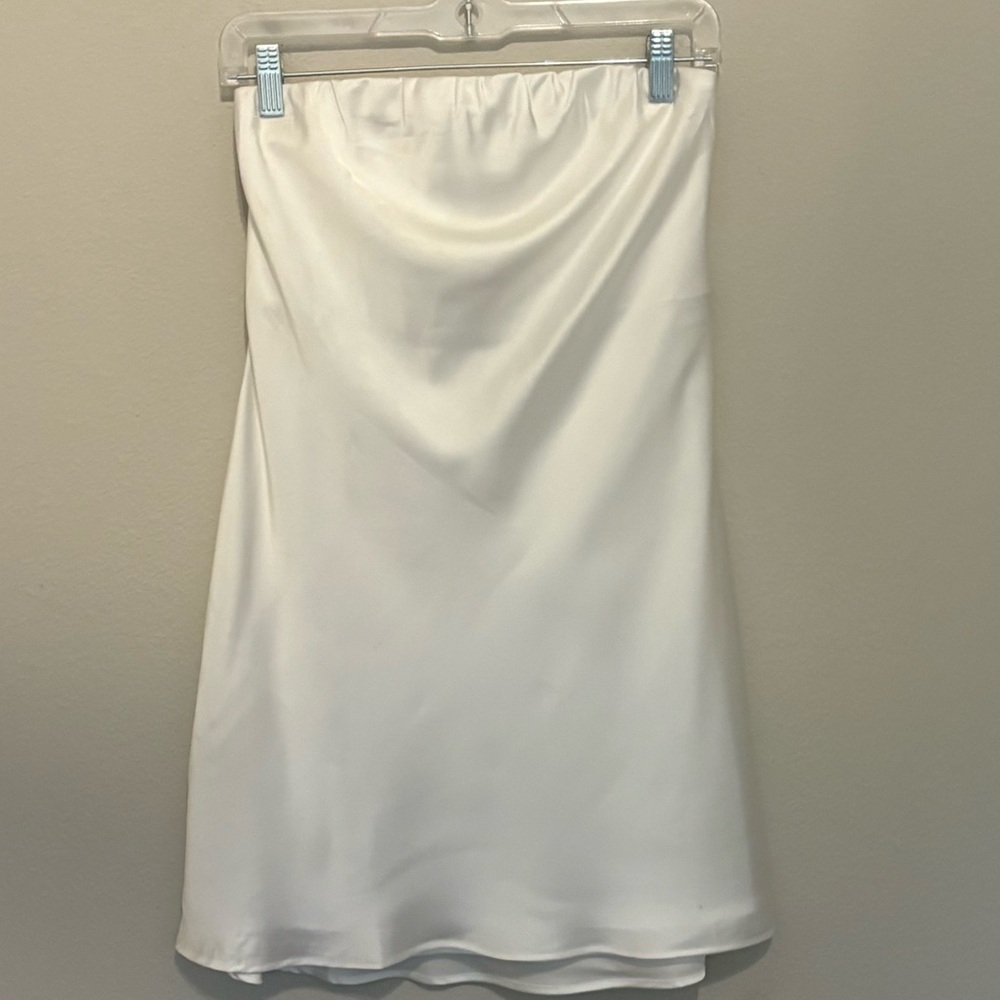 Show Me Your MuMu Satin Mini Slip Dress in Ivory